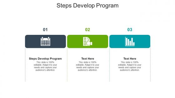 Steps develop program ppt powerpoint presentation infographic template deck cpb