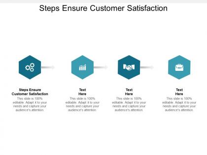 Steps ensure customer satisfaction ppt powerpoint presentation slides master slide cpb