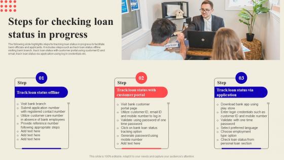 Steps For Checking Loan Status In Progress