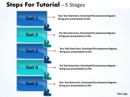 Steps for tutorial 5 stages