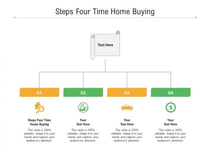 Steps four time home buying ppt powerpoint presentation sample cpb