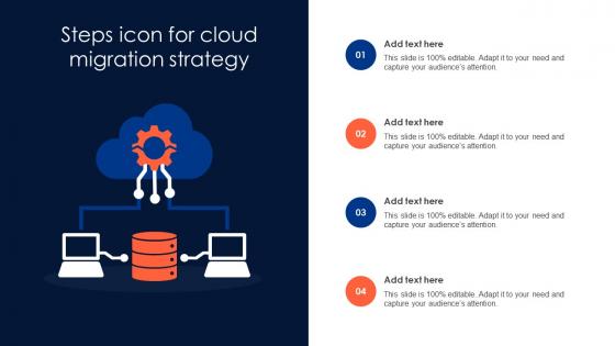 Steps Icon For Cloud Migration Strategy