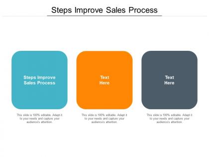 Steps improve sales process ppt powerpoint presentation portfolio example topics cpb
