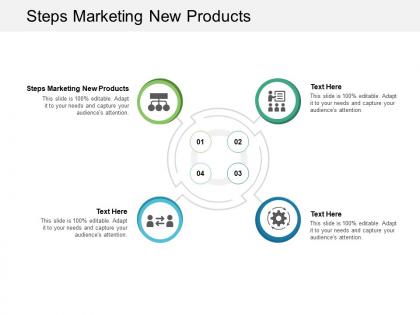Steps marketing new products ppt powerpoint presentation portfolio visuals cpb