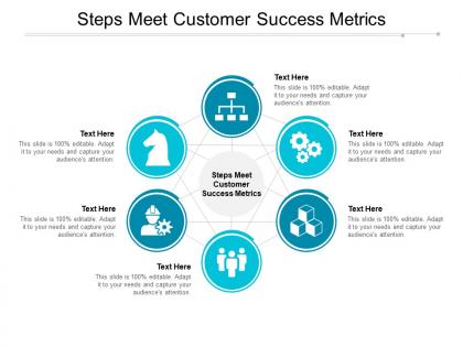 Steps meet customer success metrics ppt powerpoint presentation styles gallery cpb