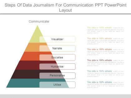 Steps of data journalism for communication ppt powerpoint layout