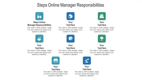 Steps online manager responsibilities ppt powerpoint presentation professional graphic tips cpb