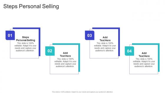 Steps Personal Selling In Powerpoint And Google Slides Cpb
