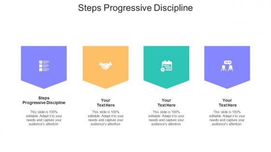 Steps Progressive Discipline Ppt Powerpoint Presentation Summary Shapes Cpb
