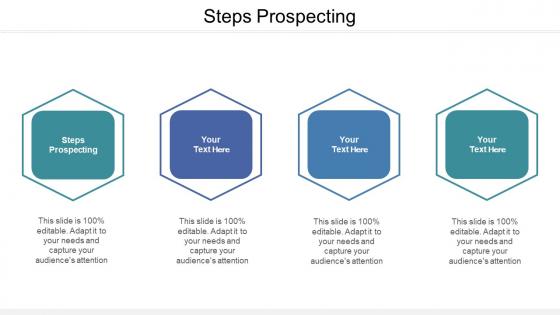 Steps Prospecting Ppt Powerpoint Presentation Background Designs Cpb