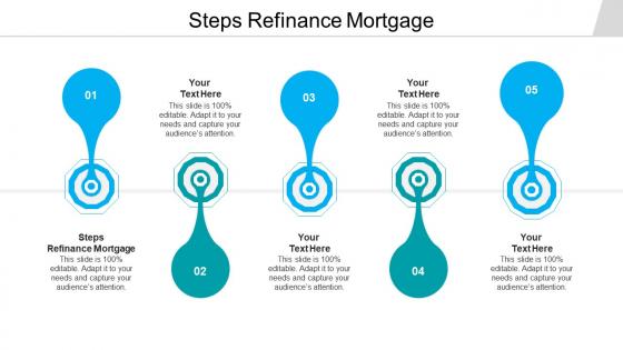 Steps refinance mortgage ppt powerpoint presentation icon portfolio cpb