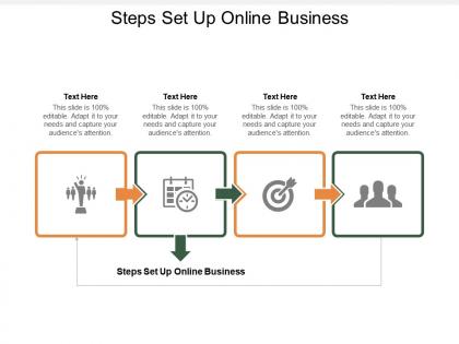 Steps set up online business ppt powerpoint presentation portfolio slides cpb