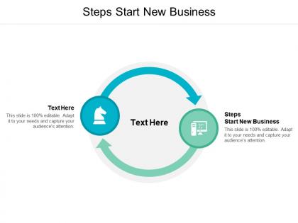 Steps start new business ppt powerpoint presentation file background image cpb