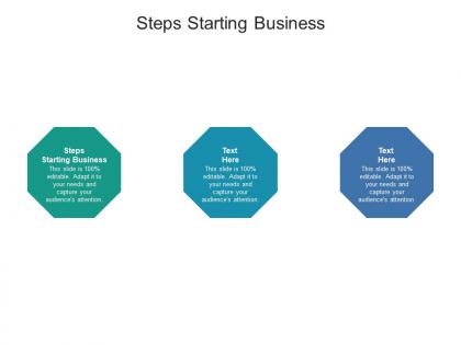 Steps starting business ppt powerpoint presentation file layout ideas cpb
