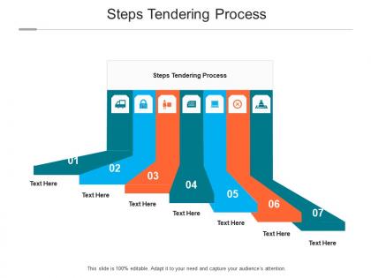Steps tendering process ppt powerpoint presentation show design ideas cpb