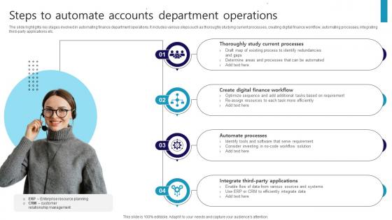 Steps To Automate Accounts Department Operations
