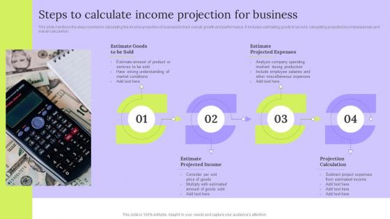 Steps To Calculate Income Projection For Business