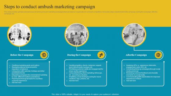 Steps To Conduct Ambush Marketing Campaign Comprehensive Ambush Marketing MKT SS V