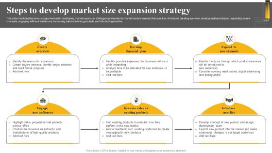 Steps To Develop Market Size Expansion Strategy Market Leadership Mastery Strategy SS