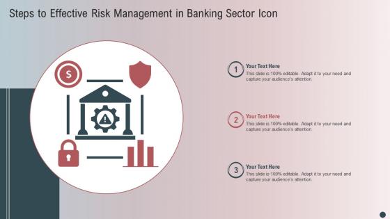 Steps To Effective Risk Management In Banking Sector Icon