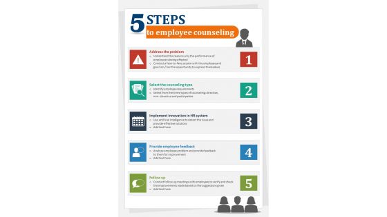 Steps To Employee Counseling Used By Human Resource Department