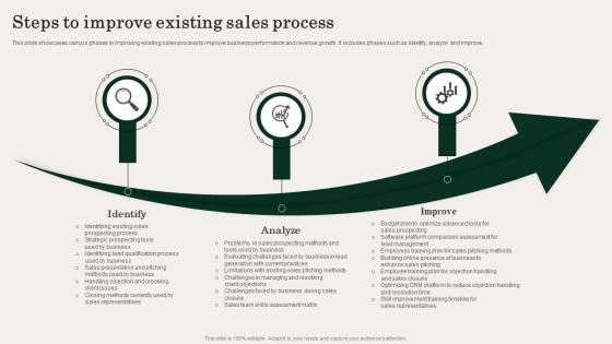 Steps To Improve Existing Sales Process Action Plan For Improving Sales Team Effectiveness