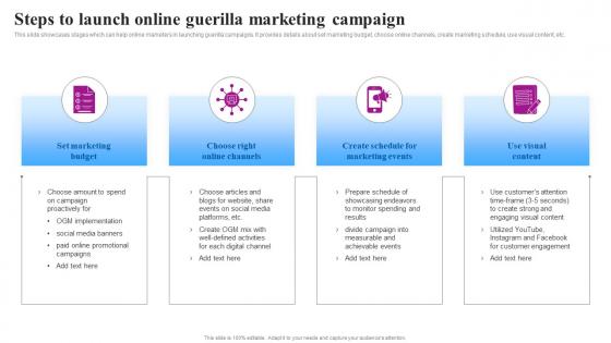 Steps To Launch Marketing Campaign Goviral Social Media Campaigns And Posts For Maximum Engagement