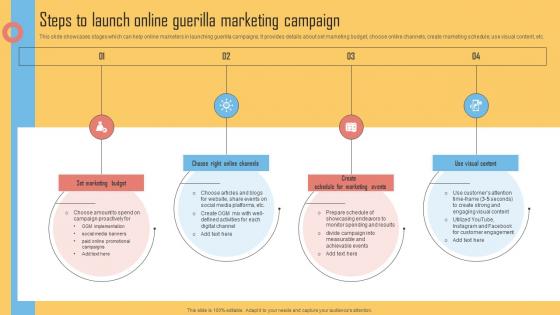 Steps To Launch Online Guerilla Marketing Campaign Using Viral Networking
