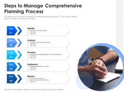 Steps to manage comprehensive planning process