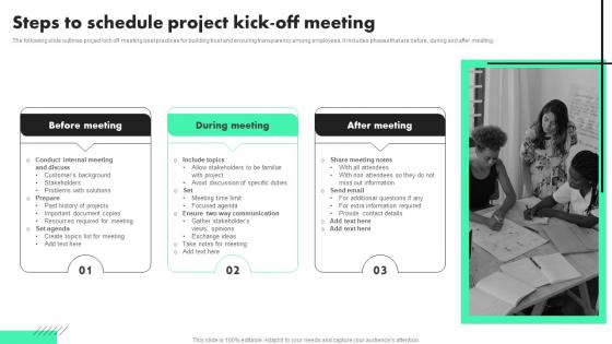 Steps To Schedule Project Kick Off Meeting