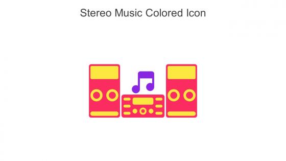 Stereo Music Colored Icon In Powerpoint Pptx Png And Editable Eps Format