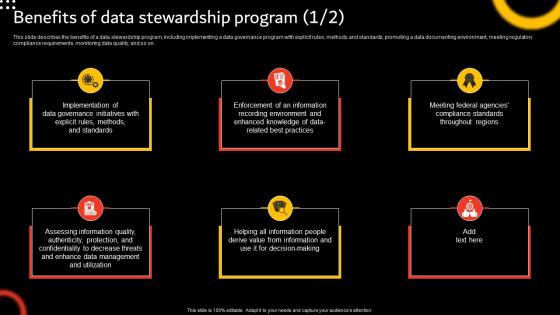 Stewardship By Function Model Benefits Of Data Stewardship Program