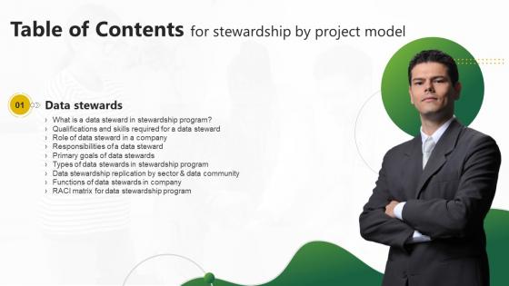 Stewardship By Project Model Table Of Contents