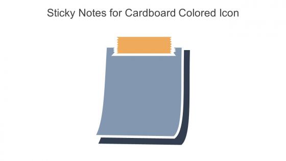 Sticky Notes For Cardboard Colored Icon In Powerpoint Pptx Png And Editable Eps Format