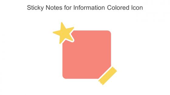 Sticky Notes For Information Colored Icon In Powerpoint Pptx Png And Editable Eps Format