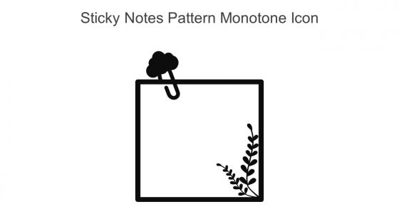 Sticky Notes Pattern Monotone Icon In Powerpoint Pptx Png And Editable Eps Format