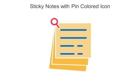 Sticky Notes With Pin Colored Icon In Powerpoint Pptx Png And Editable Eps Format
