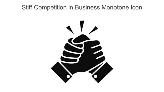 Stiff Competition In Business Monotone Icon In Powerpoint Pptx Png And Editable Eps Format