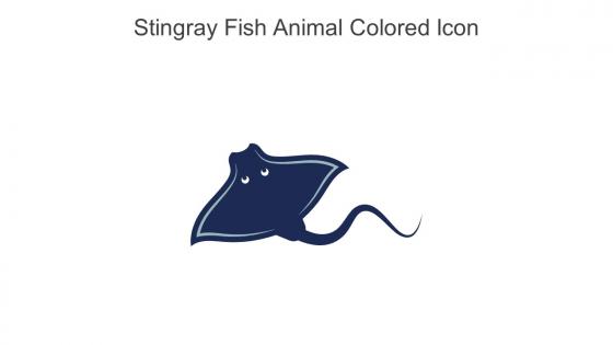 Stingray Fish Animal Colored Icon In Powerpoint Pptx Png And Editable Eps Format
