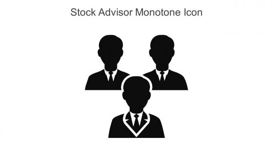 Stock Advisor Monotone Icon In Powerpoint Pptx Png And Editable Eps Format