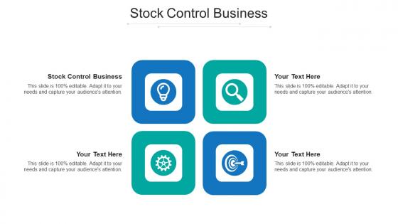 Stock control business ppt powerpoint presentation icon show cpb