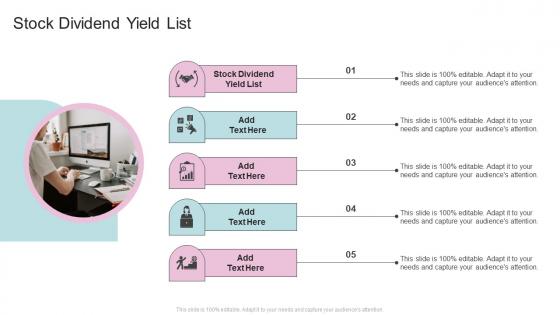 Stock Dividend Yield List In Powerpoint And Google Slides Cpb
