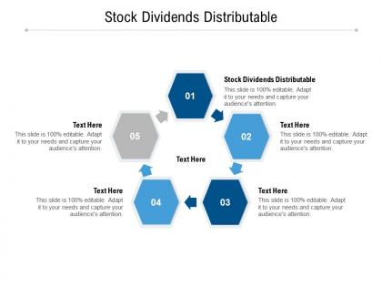 Stock dividends distributable ppt powerpoint presentation infographic template slideshow cpb