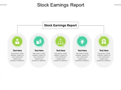 Stock earnings report ppt powerpoint presentation show slide download cpb
