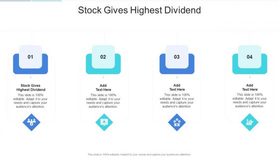 Stock Gives Highest Dividend In Powerpoint And Google Slides Cpb