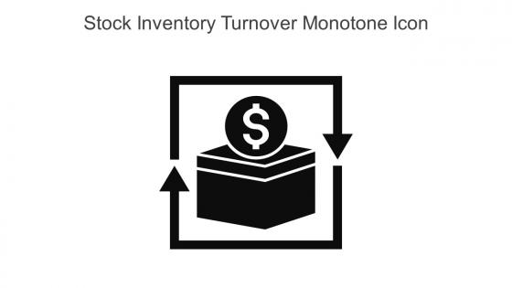 Stock Inventory Turnover Monotone Icon In Powerpoint Pptx Png And Editable Eps Format