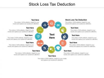 Stock loss tax deduction ppt powerpoint presentation layouts examples cpb