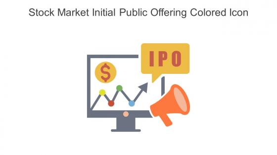 Stock Market Initial Public Offering Colored Icon In Powerpoint Pptx Png And Editable Eps Format