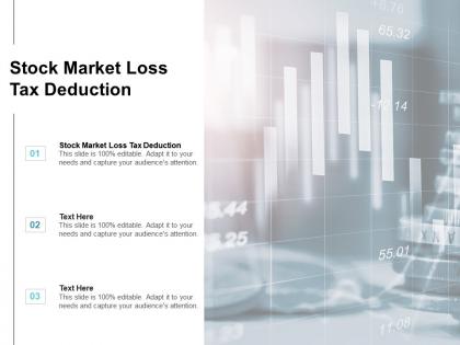Stock market loss tax deduction ppt powerpoint presentation model graphic images cpb