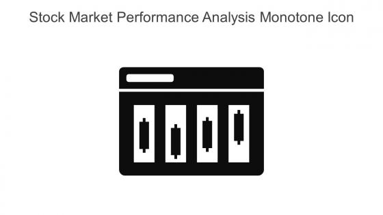 Stock Market Performance Analysis Monotone Icon In Powerpoint Pptx Png And Editable Eps Format